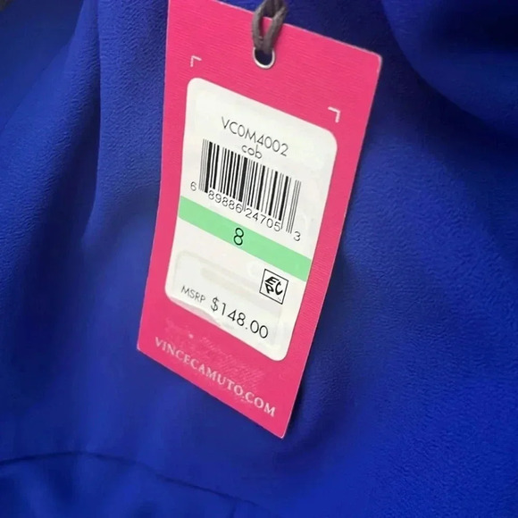 Vince Camuto Chiffon Wide-Leg Jumpsuit Size 8 - Picture 5 of 5